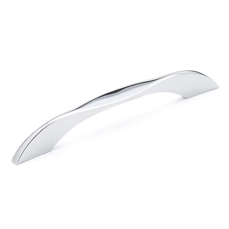 Richelieu 5-1/16 in. (128 mm) Center-to-Center Chrome Contemporary Drawer Pull BP6969128140
