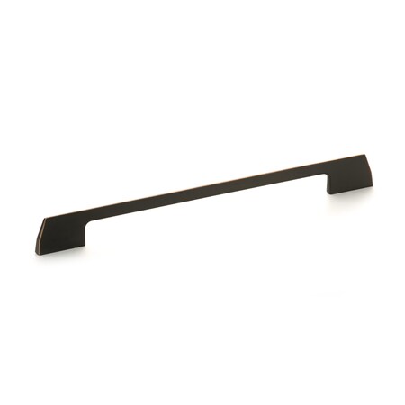 Richelieu 10-1/16 in. (256 mm) Center-to-Center Brushed Oil-Rubbed Bronze Contemporary Drawer Pull BP7125256BORB