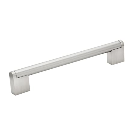 Richelieu 6-5/16 in. (160 mm) Center-to-Center Brushed Nickel Contemporary Drawer Pull BP719160195