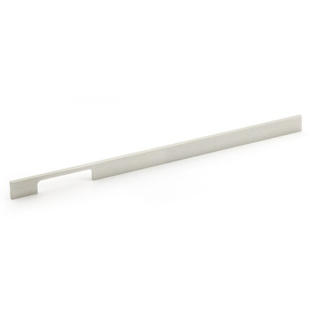 Richelieu 16-3/8 in. (416 mm) Center-to-Center Brushed Nickel Contemporary Drawer Pull BP720416195