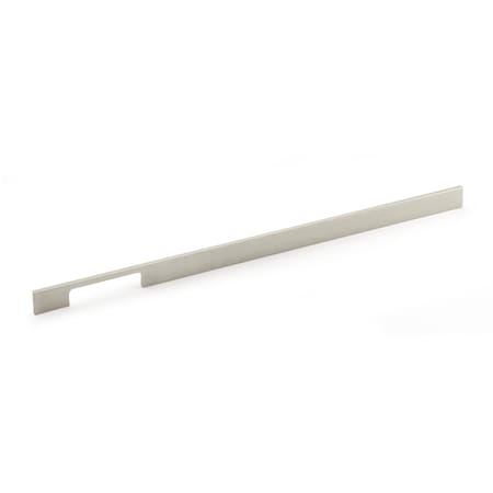 Richelieu 18-7/8 in. (480 mm) Center-to-Center Brushed Nickel Contemporary Drawer Pull BP720480195