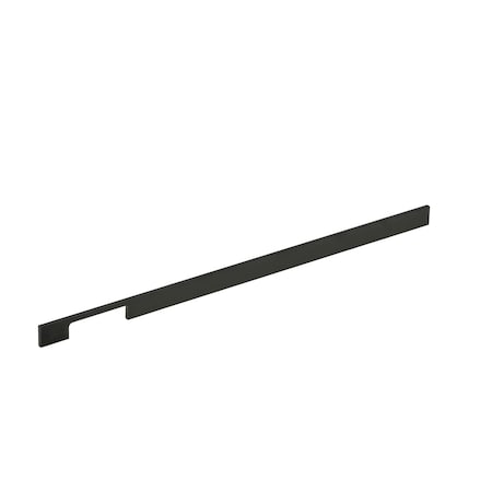 Richelieu 25 1/4 in (640 mm) Center-to-Center Matte Black Contemporary Drawer Pull BP720640900
