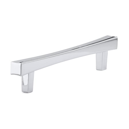 Richelieu 5-1/16 in. (128 mm) Center-to-Center Chrome Transitional Drawer Pull BP7227128140