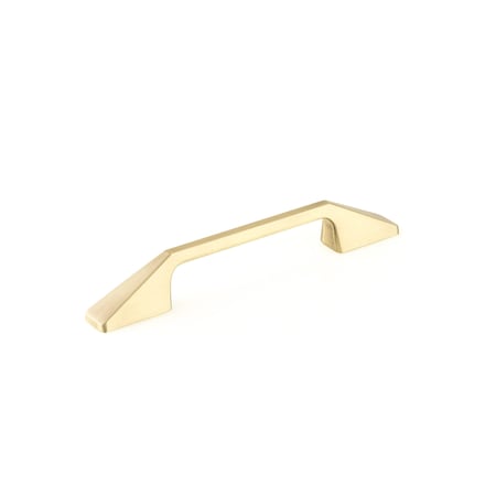 Richelieu 5 1/16 in (128 mm) Center-to-Center Satin Brass Contemporary Cabinet Pull BP7238128160