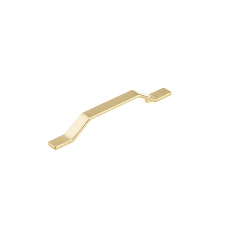 Richelieu 5 1/16 in (128 mm) Center-to-Center Satin Brass Contemporary Drawer Pull BP7265128160