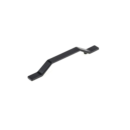 Richelieu 5 1/16 in (128 mm) Center-to-Center Matte Black Contemporary Cabinet Pull BP7265128900