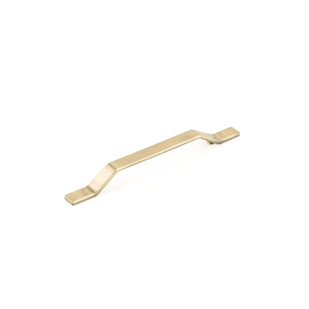 Richelieu 6 5/16 in (160 mm) Center-to-Center Satin Brass Contemporary Drawer Pull BP7265160160
