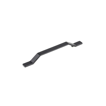 Richelieu 6 5/16 in (160 mm) Center-to-Center Matte Black Contemporary Drawer Pull BP7265160900