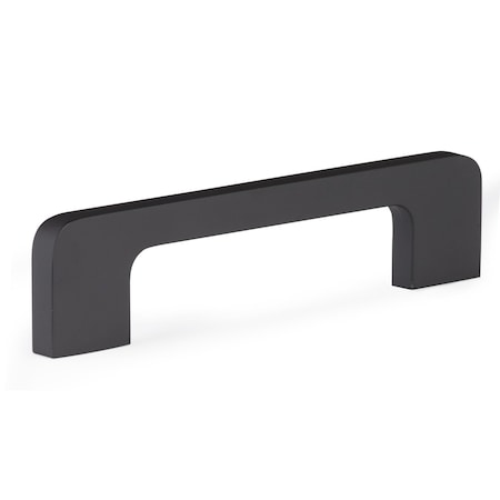 Richelieu 3 3/4-inch to 5 1/16-inch (96 mm to 128 mm) Center to Center Matte Black Contemporary Cabinet Pull BP73096900