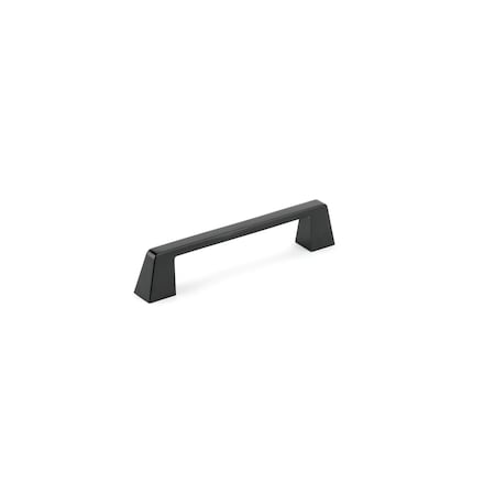 Richelieu 5 1/16 in (128 mm) Center-to-Center Matte Black Contemporary Cabinet Pull BP7340128900