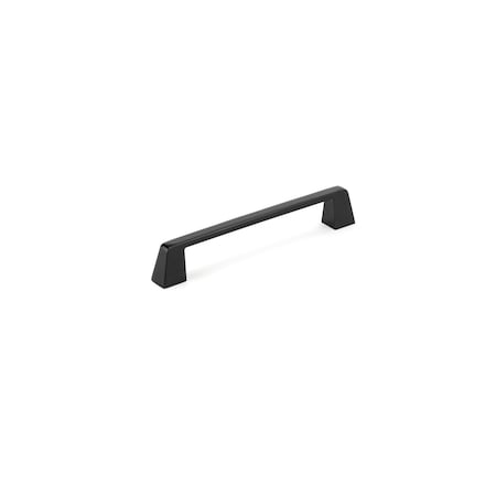 Richelieu 6 5/16 in (160 mm) Center-to-Center Matte Black Contemporary Cabinet Pull BP7340160900