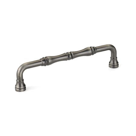 Richelieu 5-1/16 in. (128 mm) Center-to-Center Antique Nickel Traditional Drawer Pull BP740128143