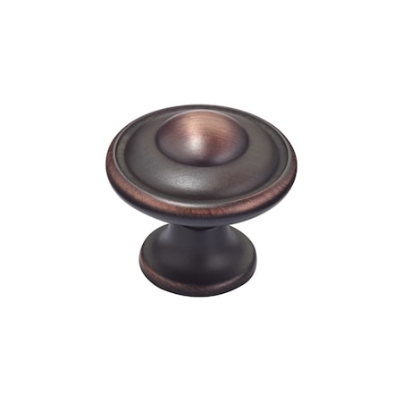 Richelieu 1 7/32 in (31 mm) Brushed Oil-Rubbed Bronze Traditional Cabinet Knob BP757BORB