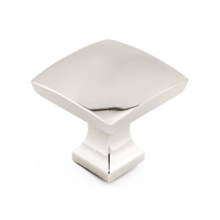 Richelieu 1 5/16 in. X 1 5/16 in. (33 mm x 33 mm) Polished Nickel Transitional Metal Cabinet Knob BP76533180