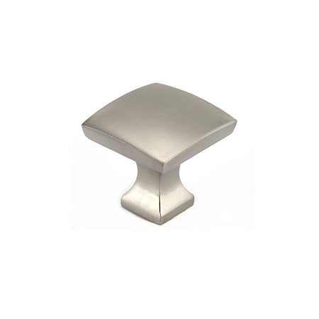 Richelieu 1 5/16 in. X 1 5/16 in. (33 mm x 33 mm) Brushed Nickel Transitional Metal Cabinet Knob BP76533195