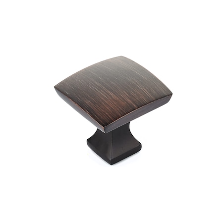 Richelieu 1 5/16 in. X 1 5/16 in. (33 mm x 33 mm) Brushed Oil-Rubbed Bronze Transitional Metal Cabinet Knob BP76533BORB