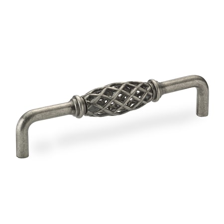 Richelieu 5-1/16 in. (128 mm) Center-to-Center Natural Iron Traditional Drawer Pull BP767128908