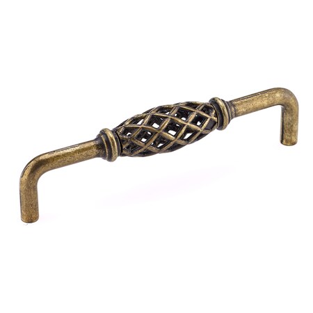 Richelieu 5-1/16 in. (128 mm) Center-to-Center Regency Brass Traditional Drawer Pull BP767128R3