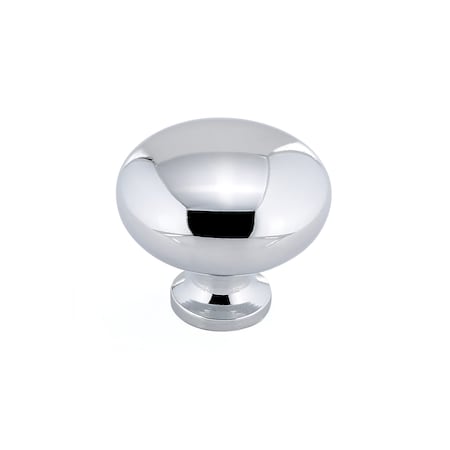 Richelieu 1 1/4 in (32 mm) Chrome Contemporary Metal Cabinet Knob BP770140