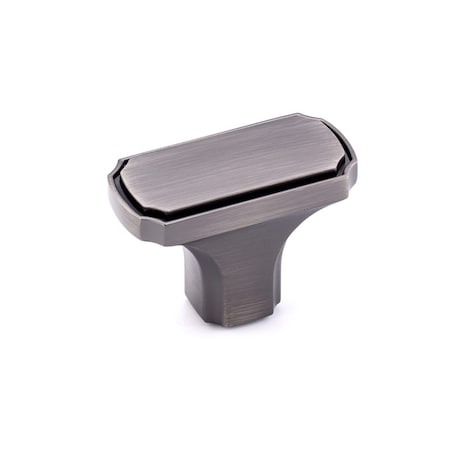 Richelieu 1 11/16 in. X 27/32 in. (43 mm x 21.1 mm) Antique Nickel Transitional Metal Cabinet Knob BP77043143