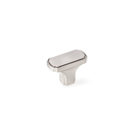Richelieu 1 11/16 in. X 27/32 in. (43 mm x 21.1 mm) Brushed Nickel Transitional Metal Cabinet Knob BP77043195