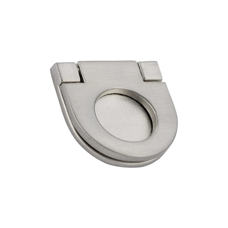 Richelieu 1 in. (25 mm) Center-to-Center Brushed Nickel Contemporary Recessed Pull BP77325195