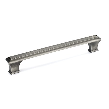 Richelieu 7 9/16 in (192 mm) Center-to-Center Antique Nickel Traditional Drawer Pull BP775192143
