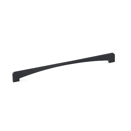 Richelieu 13-7/8 in. (352 mm) Center-to-Center Black Contemporary Drawer Pull BP777835290