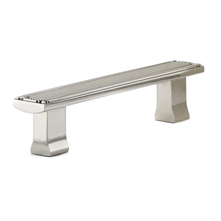 Richelieu 5-1/16 in. (128 mm) Center-to-Center Polished Nickel Traditional Drawer Pull BP780128180