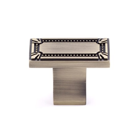 Richelieu 1 11/16 in. X 7/8 in. (43 mm x 22 mm) Antique English Traditional Metal Cabinet Knob BP78033AE