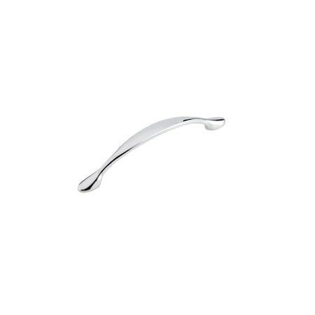 Richelieu 5 1/16 in (128 mm) Center-to-Center Chrome Traditional Drawer Pull BP7815140