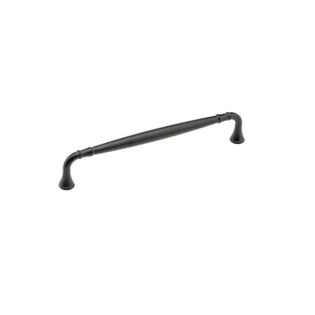 Richelieu 7 9/16 in (192 mm) Center-to-Center Matte Black Traditional Drawer Pull BP790192900
