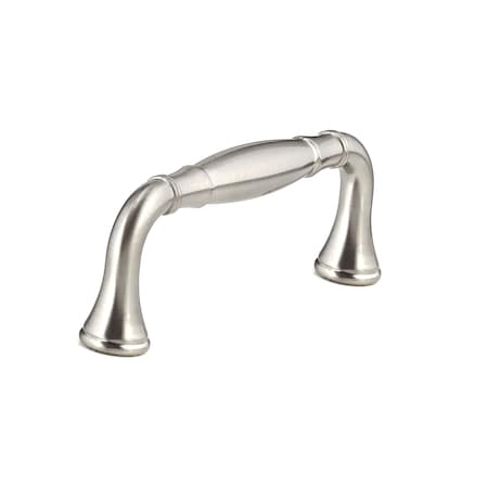 Richelieu 3-3/4 in. (96 mm) Center-to-Center Brushed Nickel Traditional Drawer Pull BP79096195