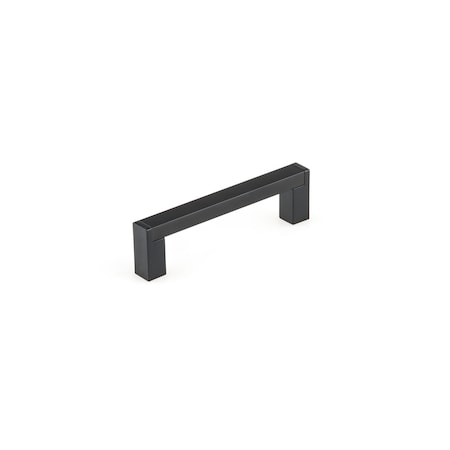 Richelieu 3 3/4 in (96 mm) Center-to-Center Matte Black Contemporary Cabinet Pull BP80196900