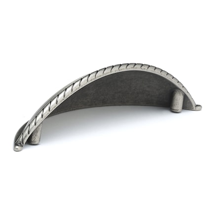 Richelieu 3-3/4 in. (96 mm) Center-to-Center Pewter Traditional Drawer Pull BP80237142