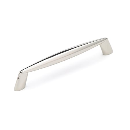 Richelieu 5-1/16 in. (128 mm) Center-to-Center Polished Nickel Contemporary Drawer Pull BP805128180