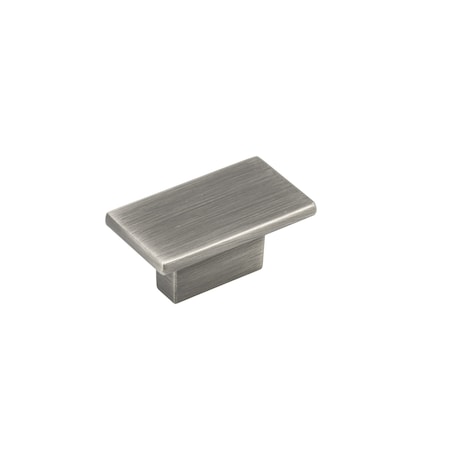 Richelieu 1 9/16 in (40 mm) x 7/8 in (22 mm) Antique Nickel Contemporary Cabinet Knob BP8102116143