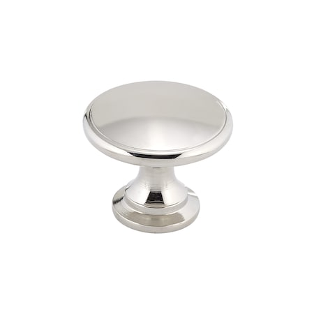 Richelieu 1 3/4 in (44 mm) Polished Nickel Traditional Metal Cabinet Knob BP81224180