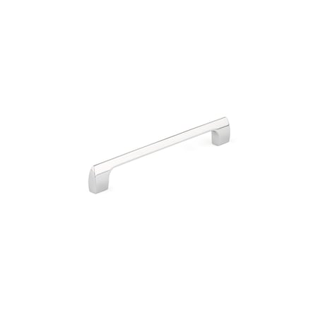 Richelieu 7-9/16 in. (192 mm) Center-to-Center Chrome Contemporary Drawer Pull BP814192140