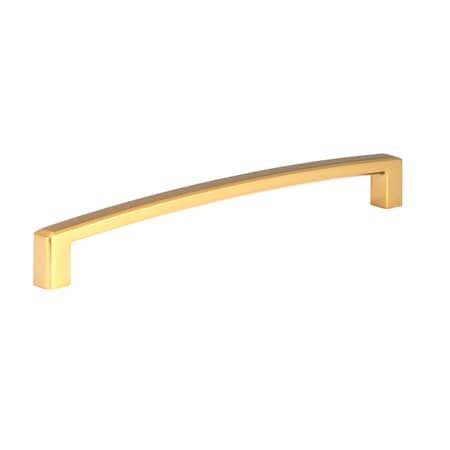 Richelieu 7 9/16-inch (192 mm) Center to Center Aurum Brushed Gold Contemporary Cabinet Pull BP8189192158