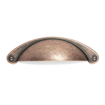 Richelieu 3 in. (76 mm) Center-to-Center Antique Copper Traditional Cup Pull BP82333193