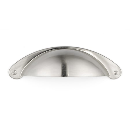 Richelieu 3 in. (76 mm) Center-to-Center Brushed Nickel Traditional Cup Pull BP82333195