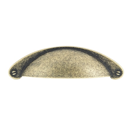 Richelieu 3 in. (76 mm) Center-to-Center Burnished Brass Traditional Cup Pull BP82333BB