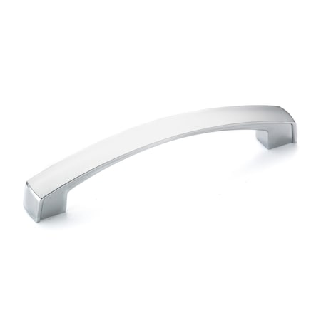 Richelieu 5-1/16 in. (128 mm) Center-to-Center Chrome Transitional Drawer Pull BP8252128140