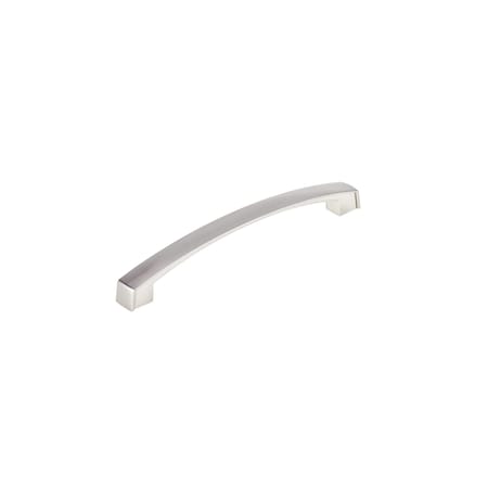 Richelieu 6-5/16 in. (160 mm) Center-to-Center Brushed Nickel Transitional Drawer Pull BP8252160195