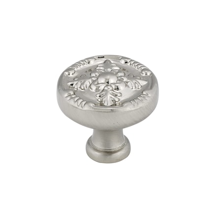 Richelieu 1 1/4 in (32 mm) Brushed Nickel Traditional Metal Cabinet Knob BP82619195
