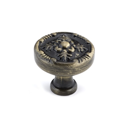 Richelieu 1 1/4 in (32 mm) Antique English Traditional Metal Cabinet Knob BP82619AE