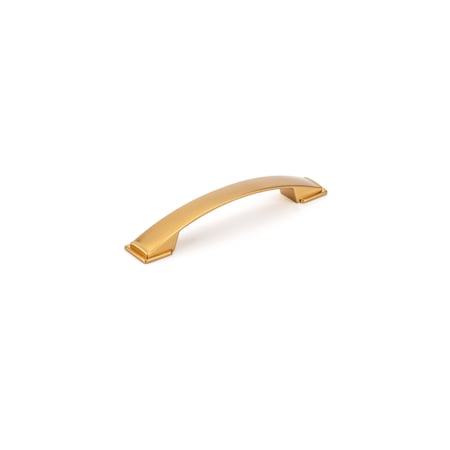 Richelieu 5 1/16 in (128 mm) Center-to-Center Aurum Brushed Gold Contemporary Cabinet Pull BP83235128158