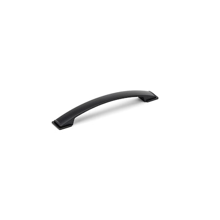 Richelieu 6 5/16 in (160 mm) Center-to-Center Matte Black Contemporary Cabinet Pull BP83235160900