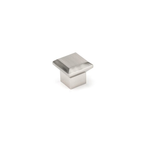 Richelieu 1 11/32 in (34 mm) x 1 11/32 in (34 mm) Brushed Nickel Transitional Cabinet Knob BP8323533195